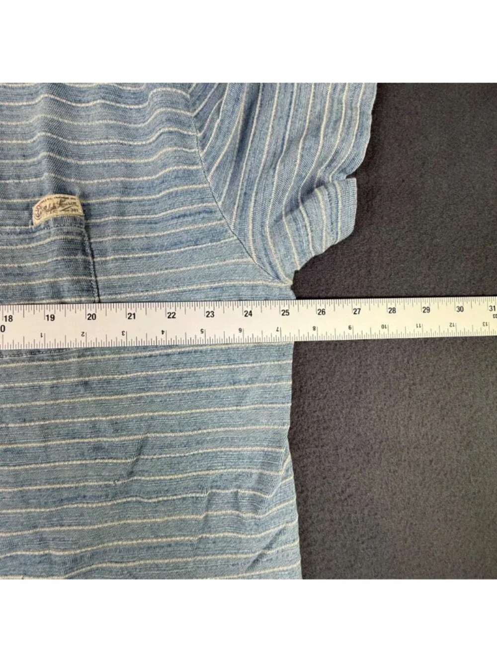 Vintage Polo Ralph Lauren Striped Pocket Pullover Mens XXL Short Sleeve Shirt